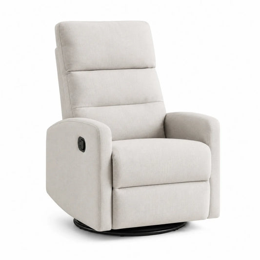 Verstellbarer Liegesessel Polyestergewebe Beige mit Metallrahmen
